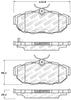 StopTech Street Select Brake Pads - Rear