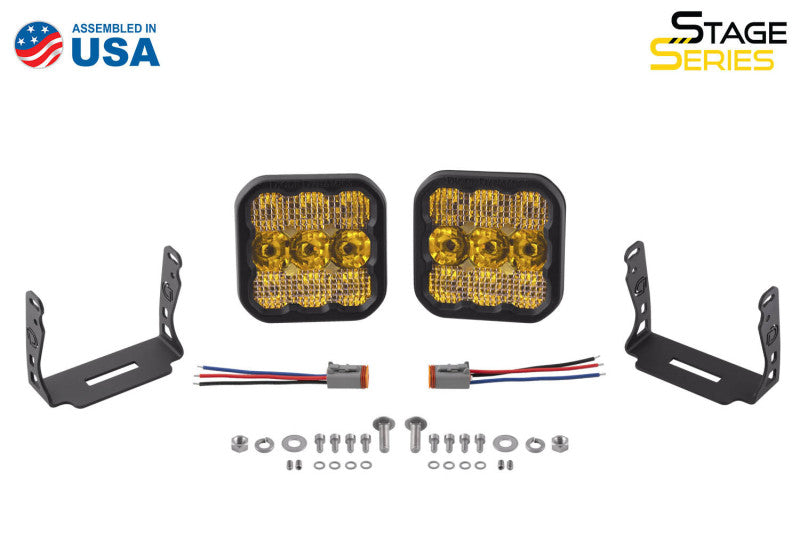 Diode Dynamics SS5 LED Pod Pro - Yellow Spot (Pair)