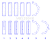 King Ford Prod. V8 4.6L/5.4L (Size 0.25) Performance Main Bearing Set
