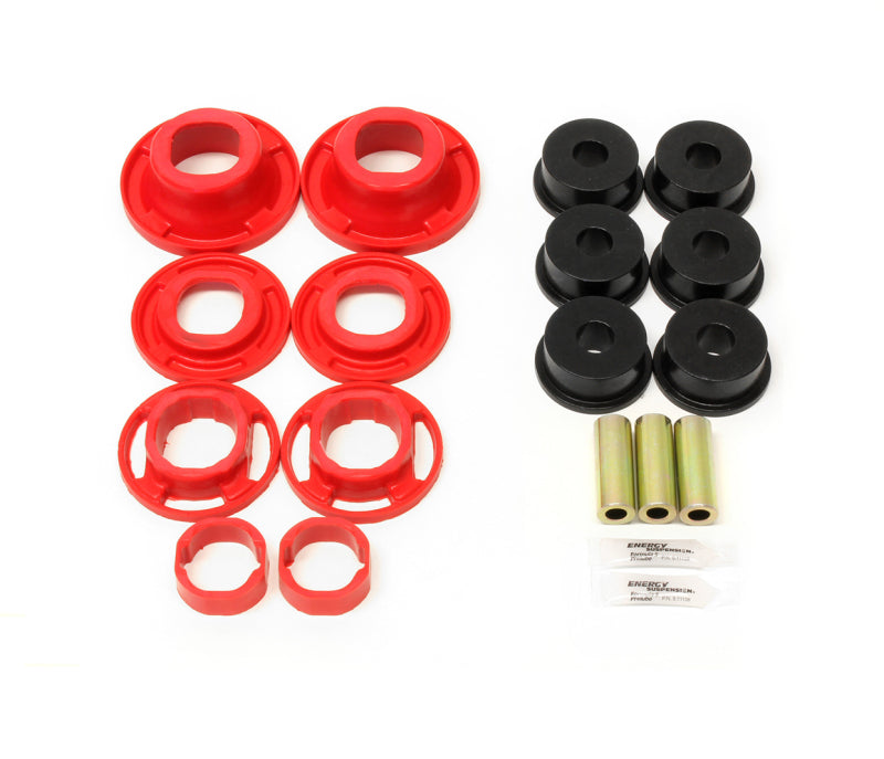 BMR 12-15 5th Gen Camaro Street Version Rear Cradle Bushing Kit (BK001 BK040) - Black/Red