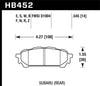 Hawk 03-05 WRX D1004 Performance Ceramic Street Rear Brake Pads