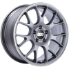 BBS CH-R 18x8.5 5x112 ET38 Satin Titanium Polished Rim Protector Wheel -82mm PFS/Clip Required