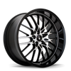 Konig Lace 17x7 10x110/115 ET40 Black/Machine Spoke