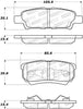 StopTech 07-17 Jeep Patriot Street Performance Rear Brake Pads