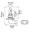 Hella HB3 9005 12V 100W Xenon White XB Bulb (Pair)