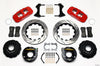 Wilwood AERO4 Rear P-Brake Kit 14.00in Drilled Red Small Ford 2.66in Offset