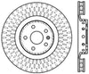 StopTech Drilled & Slotted Left Sport Brake Rotor for 2009 Cadillac CTS-V