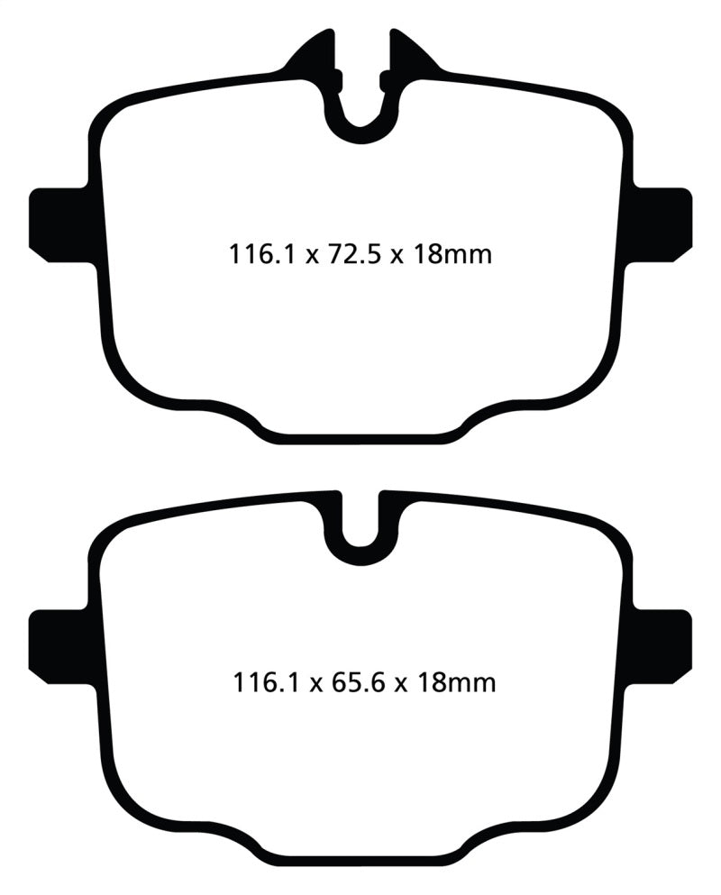 EBC 10+ BMW 535i 3.0 Turbo (F10) Greenstuff Rear Brake Pads