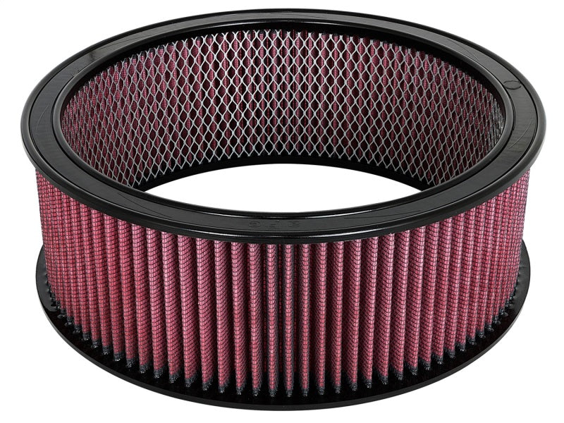 aFe MagnumFLOW Air Filters Round Racing P5R A/F RR P5R 14OD x 12ID x 5H E/M (Blk/Red)