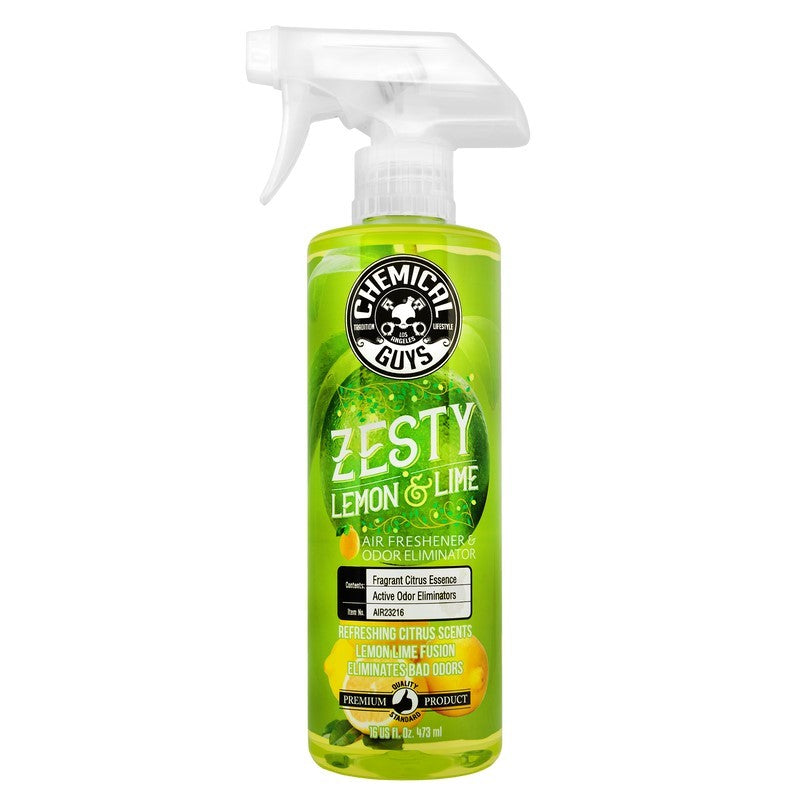 Chemical Guys Zesty Lemon Lime Air Freshener & Odor Eliminator - 16oz