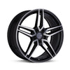 Enkei Victory 18x8 5x120 40mm Offset 72.6mm Bore Black Machined Wheel