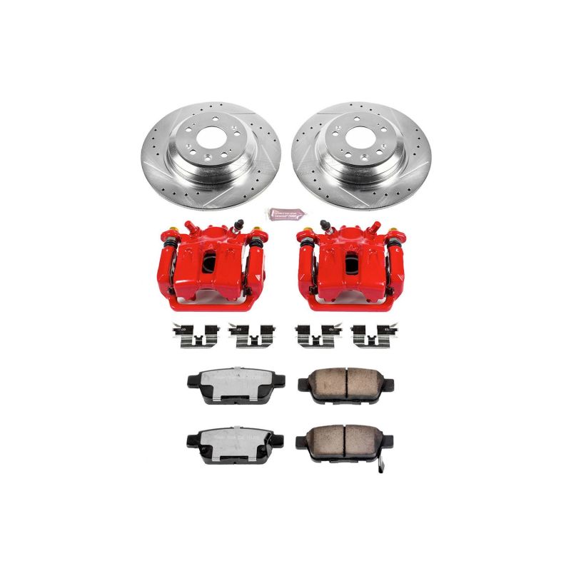 Power Stop 09-14 Acura TL Rear Z36 Truck & Tow Brake Kit w/Calipers