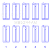 King Honda 91CI/1.5L D15A2/D15A3/D15B1/D15B2/D15B7/D15B8/D15Z1 (Size STD) Main Bearing Set
