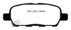 EBC 03-05 Infiniti FX35 3.5 Yellowstuff Rear Brake Pads