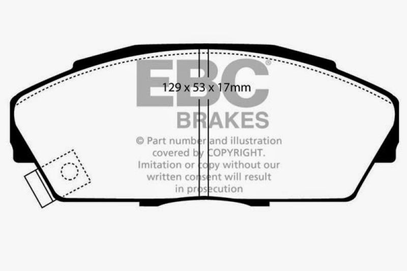 EBC 92-94 Acura Integra 1.7 Vtec Greenstuff Front Brake Pads