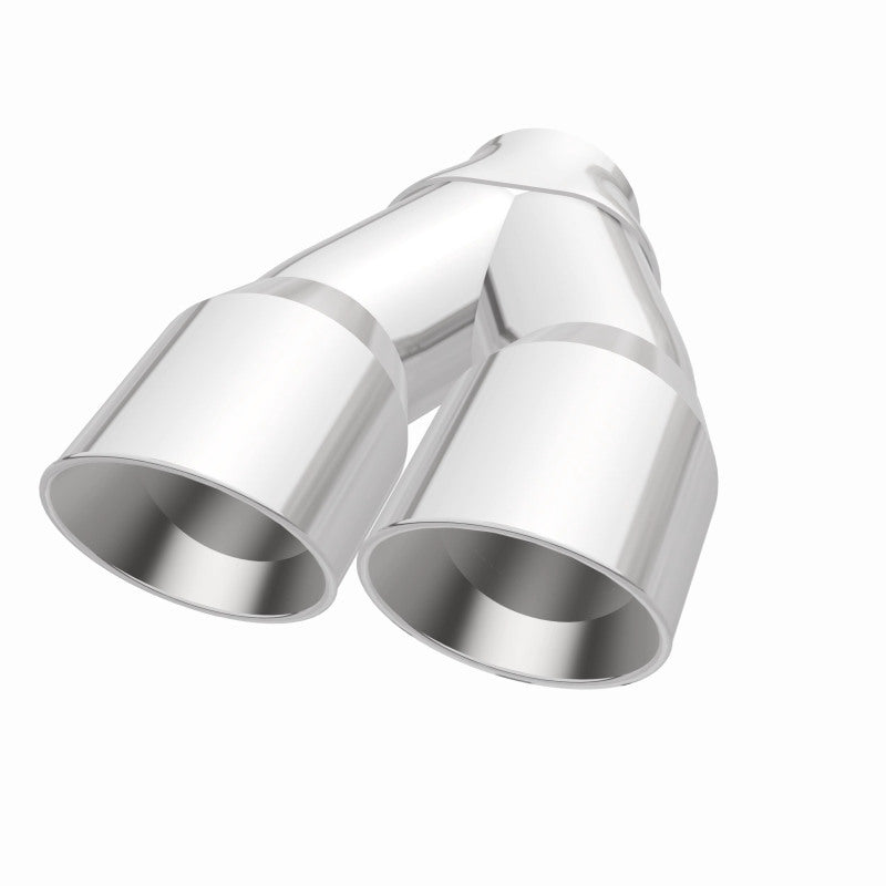 MagnaFlow Double Wall 3in Dual Round Polished Tip 2.25in Inlet