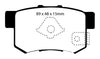 EBC 10-12 Acura RDX 2.3 Turbo Redstuff Rear Brake Pads