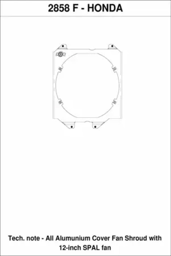 CSF 92-00 Honda Civic All-Aluminum Fan Shroud w/12in SPAL Fan