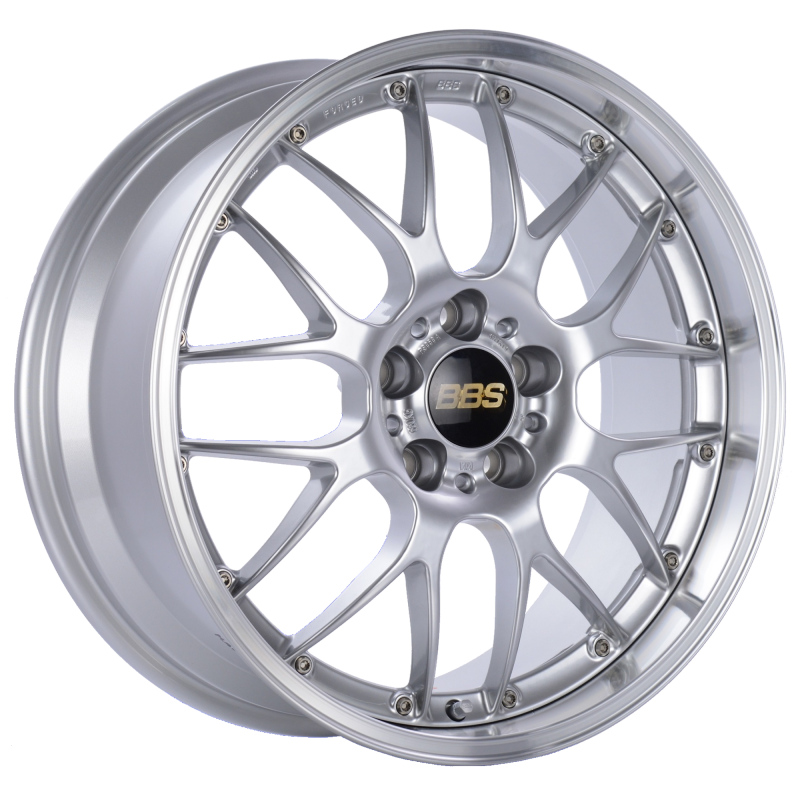 BBS RS-GT 18x9.5 5x130 ET48 CB71.6 Diamond Silver Center Diamond Cut Lip Wheel