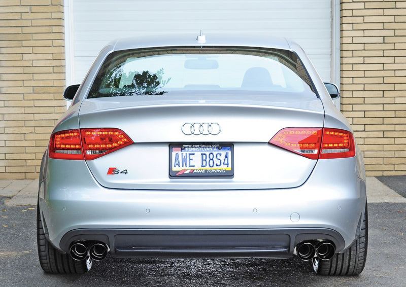 AWE Tuning Audi B8 / B8.5 S4 3.0T Touring Edition Exhaust - Diamond Black Tips (90mm)