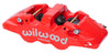 Wilwood Caliper-Forged DynaliteI w/Dust Seal-Red 4.04in Pistons, 1.25in disc,