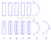 King Ford 4.6L/5.4L V8 SOHC (Size STD) Performance Coated Main Bearing Set
