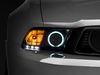 Raxiom 10-12 Ford Mustang w/ Headlights CCFL Halo Projector Headlights- Black Housing (Clear Lens)