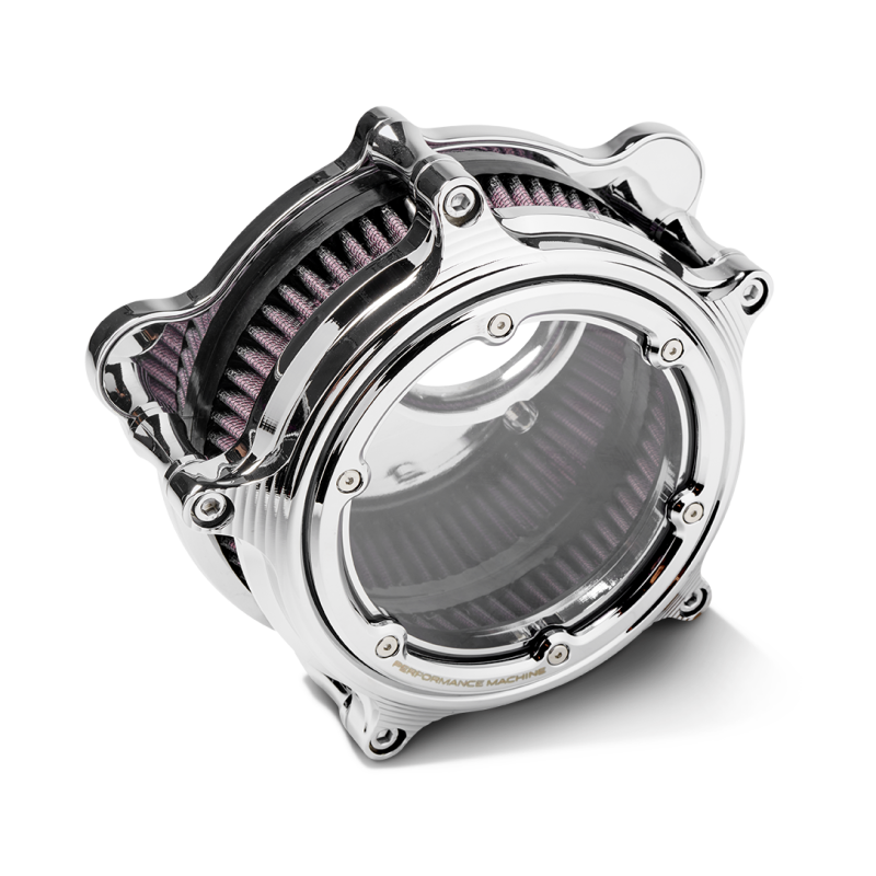 Performance Machine Vision Air Cleaner (W/ Bezel) - Chrome