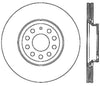 StopTech Power Slot 09 VW CC (Passat CC) / 06-09 Passat (ex Syncro) Right Rear CRYO-STOP Slotted Ro