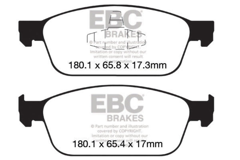 EBC 12-18 Ford Focus ST Bluestuff Front Brake Pads