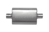 Gibson CFT Superflow Center/Center Oval Muffler - 4x9x13in/2.5in Inlet/2.5in Outlet - Stainless