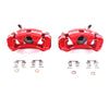 Power Stop 95-98 Subaru Impreza Rear Red Calipers w/Brackets - Pair