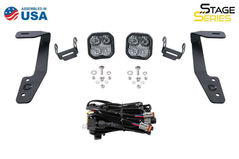 Diode Dynamics 18-21 Subaru Crosstrek Stage Series 2in LED Ditch Light Kit Sport - White Combo