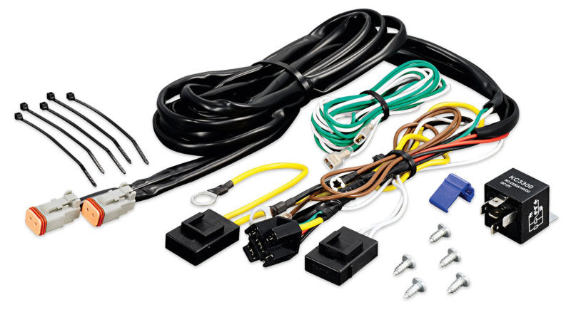 KC HiLiTES Add-On Wiring Harness for 6315 (Runs 1-2 Extra Lights/Relay Included)