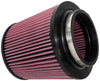 K&N Universal Clamp-On Air Filter 5in Flange ID x 8in Base OD x 6.625in Top OD x 8.625in Height