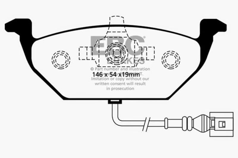 EBC 00-05 Volkswagen Beetle 2.0 Greenstuff Front Brake Pads