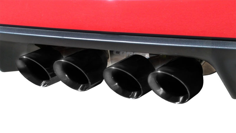 Corsa 05-08 Chevrolet Corvette C6 6.0L V8 Black Xtreme Axle-Back Exhaust