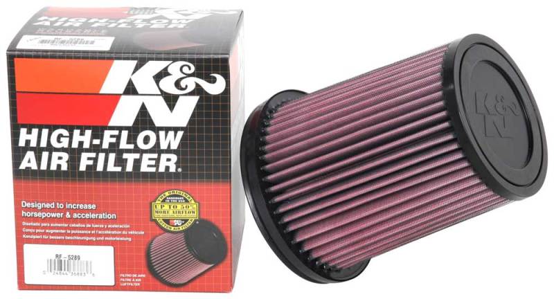 K&N Filter Universal Rubber Filter 4in Flg 6 17/32in OD 8 21/32in H