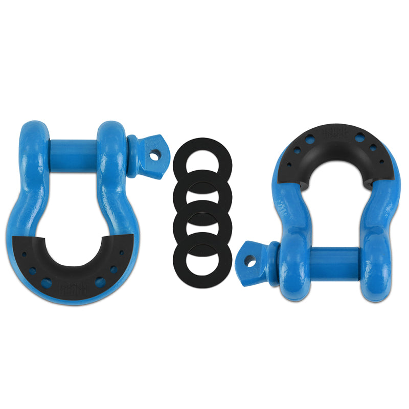 Mishimoto Borne D-Ring Shackle Set Blue