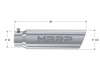 MBRP Universal 5in OD Angled Rolled End 4in Inlet 18in Lgth T304 Exhaust Tip