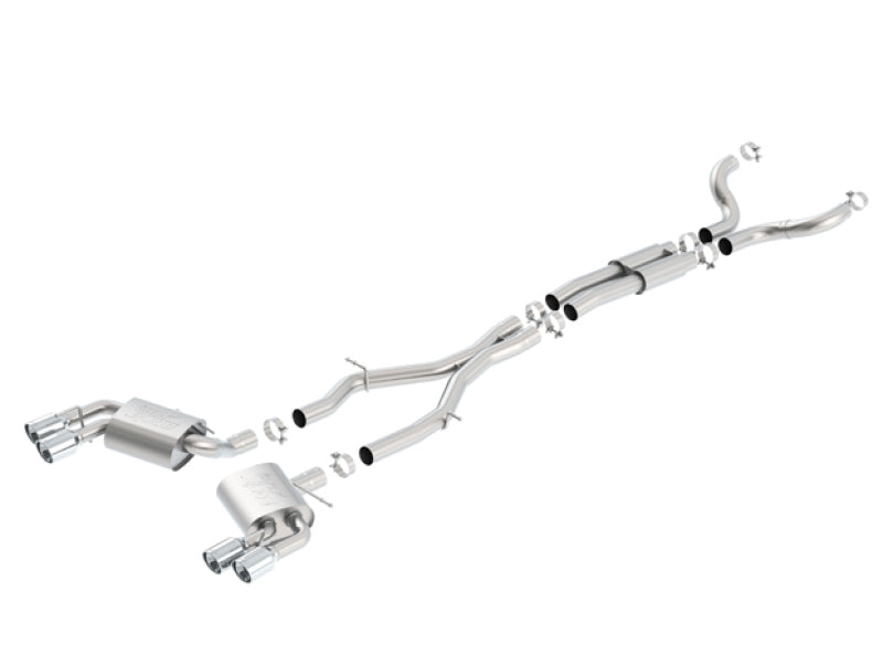 Borla Chevy 16-17 Camaro 6.2L ATAK Catback w/ Dual Tips (NPP) Dual Split Rear Exit