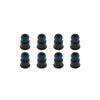 BLOX Racing 14mm Adapter Top (1/2in) w/Viton O-Ring & Retaining Clip (Set of 8)