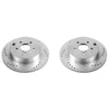 Power Stop 14-18 Subaru Forester Rear Evolution Drilled & Slotted Rotors - Pair