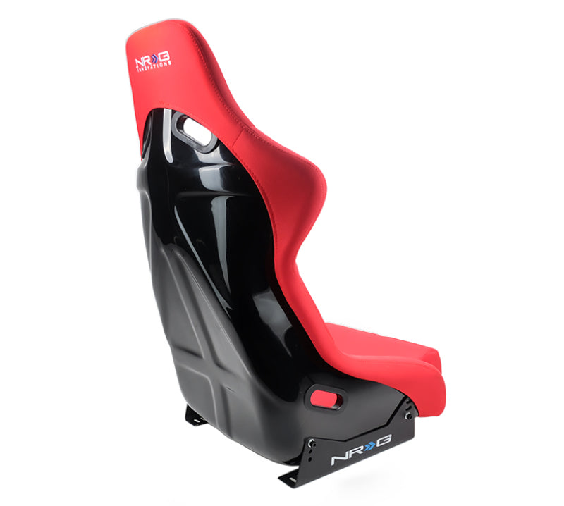 NRG FRP Bucket Seat (Red Cloth) - Large