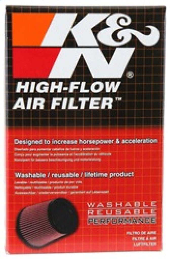 K&N Universal Rubber Filter 2.5in Flange ID x 3.5in OD x 5in Height