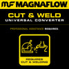 MagnaFlow Conv Univ 2.25in Inlet/Outlet Center/Center Oval 12in Body L x 7in W x 16in Overall L