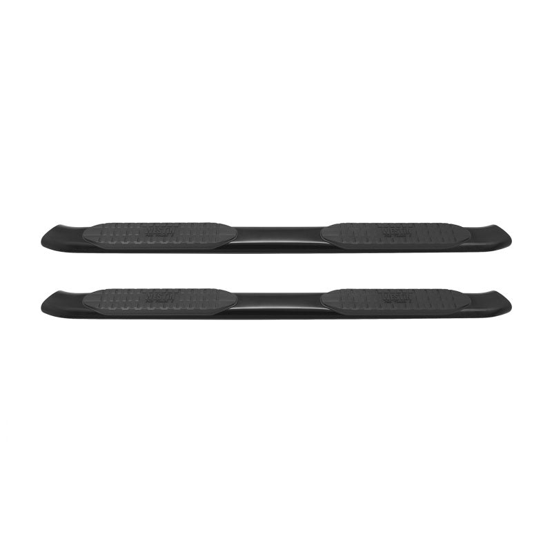 Westin 2005-2018 Toyota Tacoma Double Cab PRO TRAXX 5 Oval Nerf Step Bars - Black