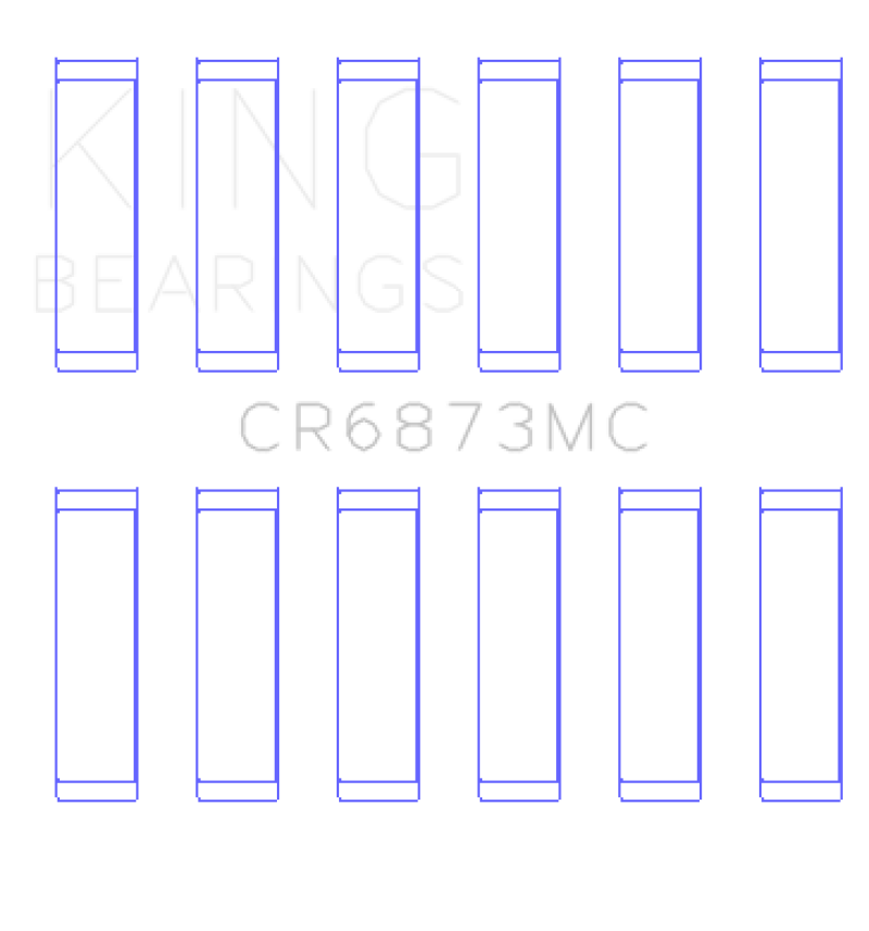 King Toyota 2Gr-FE/ 3GR-FE Polymer Coated (Size 0.25) Connecting Rod Bearing Set