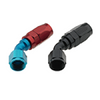 Fragola -8AN x 45 Degree Pro-Flow Hose End - Black