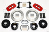 Wilwood AERO4 Rear P-Brake Kit 14.00in Red Mopar/Dana 2.36in Off w/Snap Ring Brng